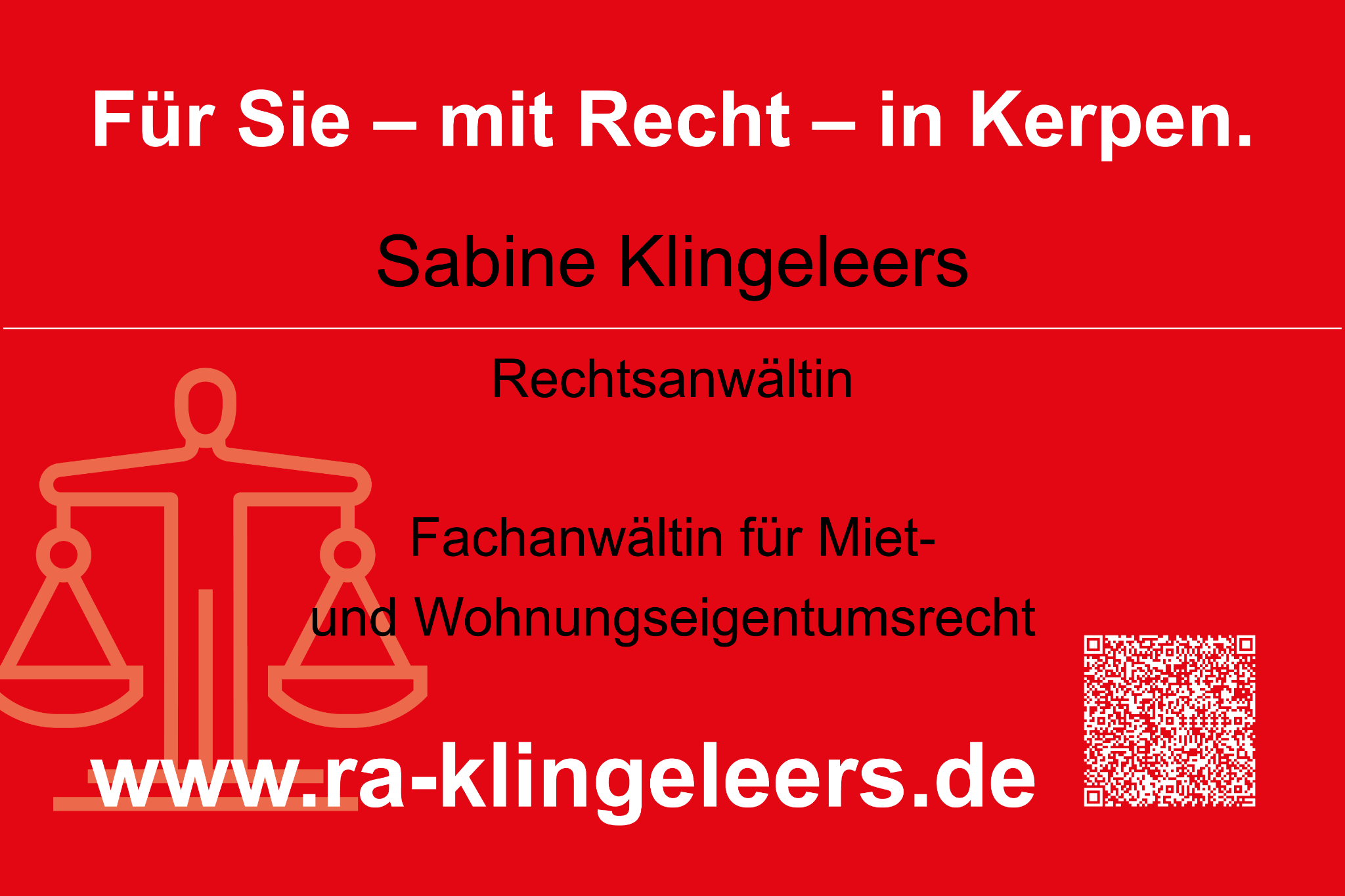 Rechtsanwältin Sabine Klingeleers
